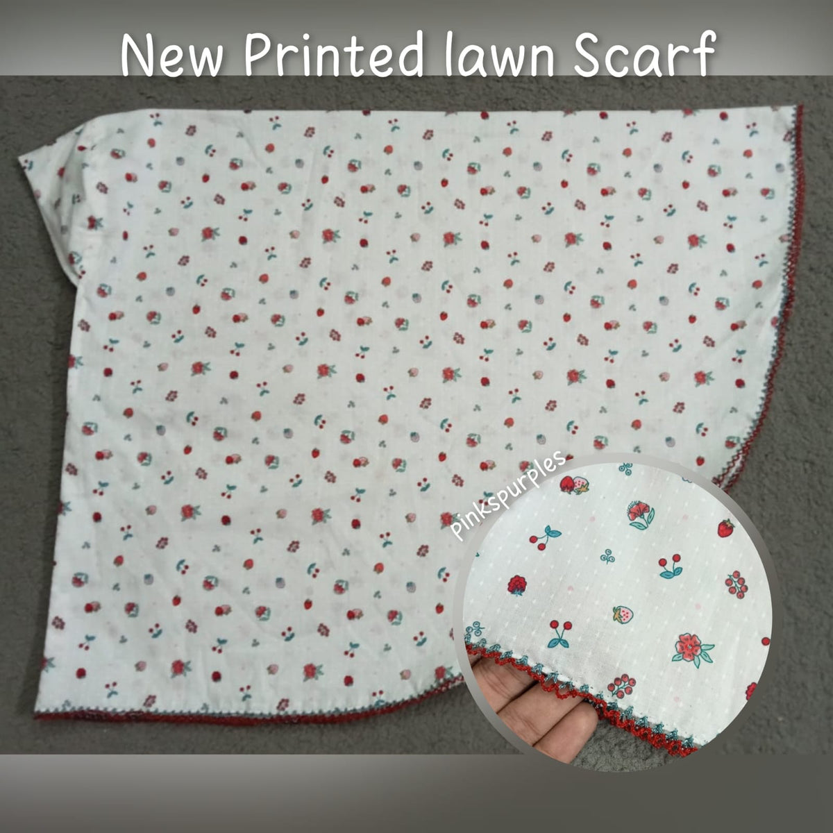 Printed Lawn Kids Scarf
